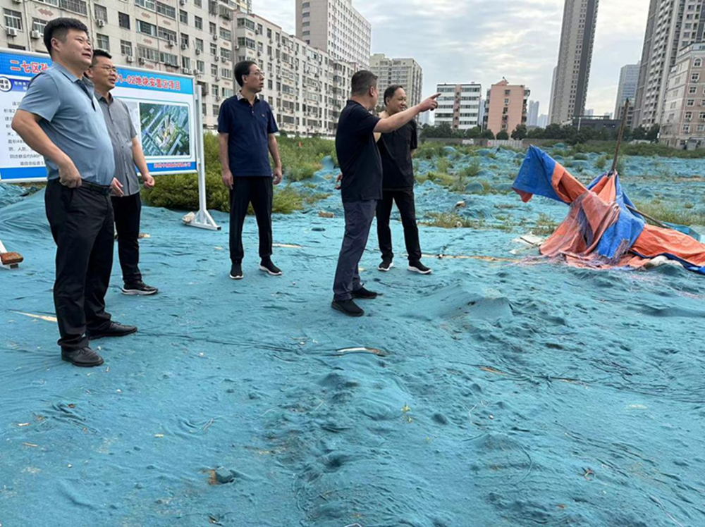 集團(tuán)公司黨委委員、副總經(jīng)理張巖到侯寨新鎮(zhèn)區(qū)安置區(qū)調(diào)研項(xiàng)目建設(shè)工作